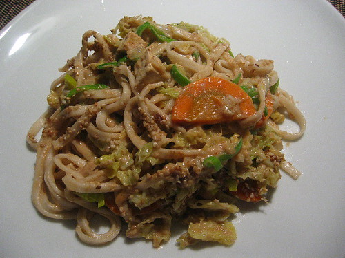 Noodles with peanutsauce