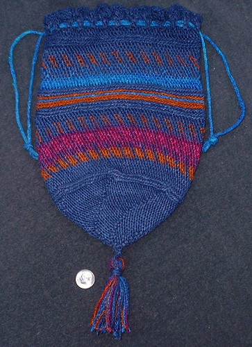 silk crocheted bag
