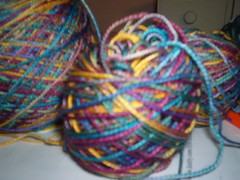 Yarn from Fluted Banister Socks.