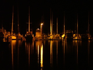 Bunbury Western Australia - Bunbury harbour at night
