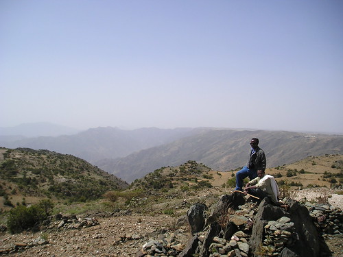 Dad & Guide on Eritrean Mountain Top