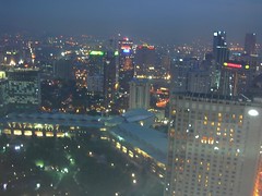 An evening view from the Petronas Twin Towers (1)
