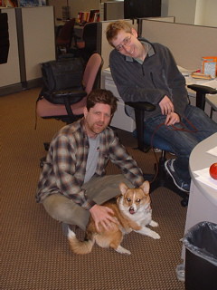 Buster goes to work with Troy and co-worker Adam