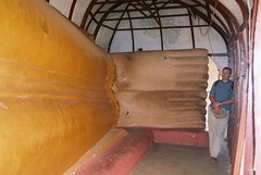 Falk and feet of lying buddha