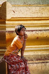 Girl at Shwegugyi temple