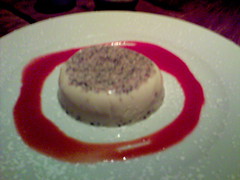 Pannacotta with nuts and sesame