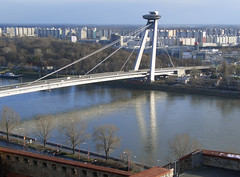 The Novy Most bridge in Bratislava